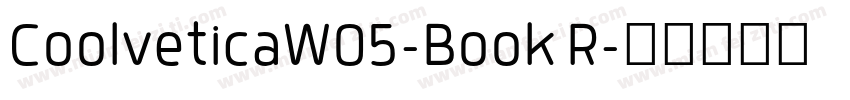 CoolveticaW05-Book R字体转换